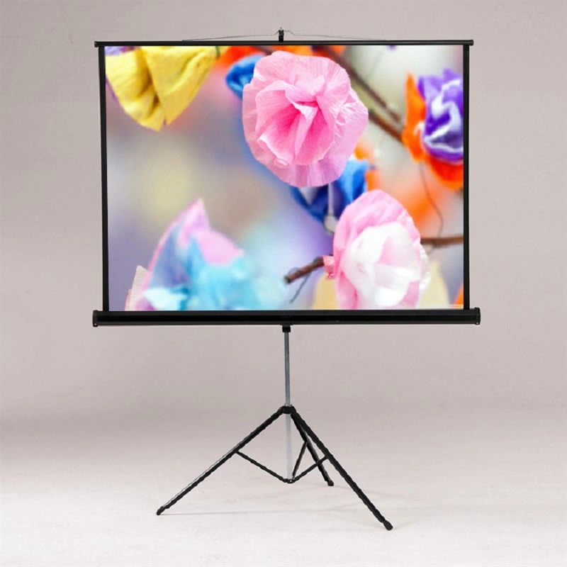 80 Inch Tripod Screen Projector, Portable Style Projection Screen