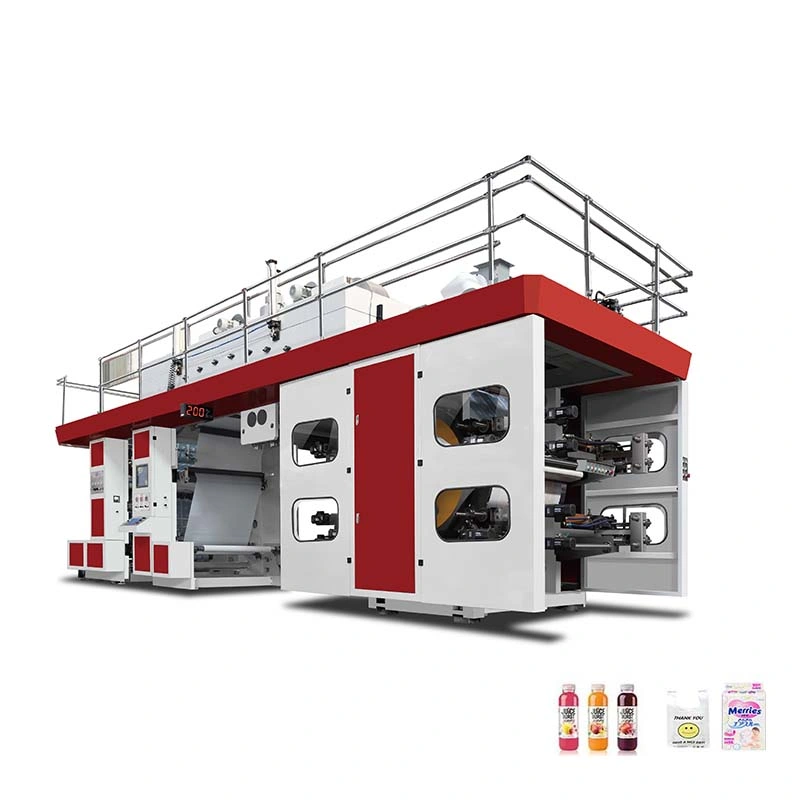 4 Color Central Drum Flexographic BOPP Print Flexo Printing Machine Price