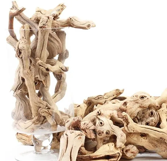 Driftwood Sinkable Natural Reptile Wood Branches for Aquariums - Great for Aquarium Decoration