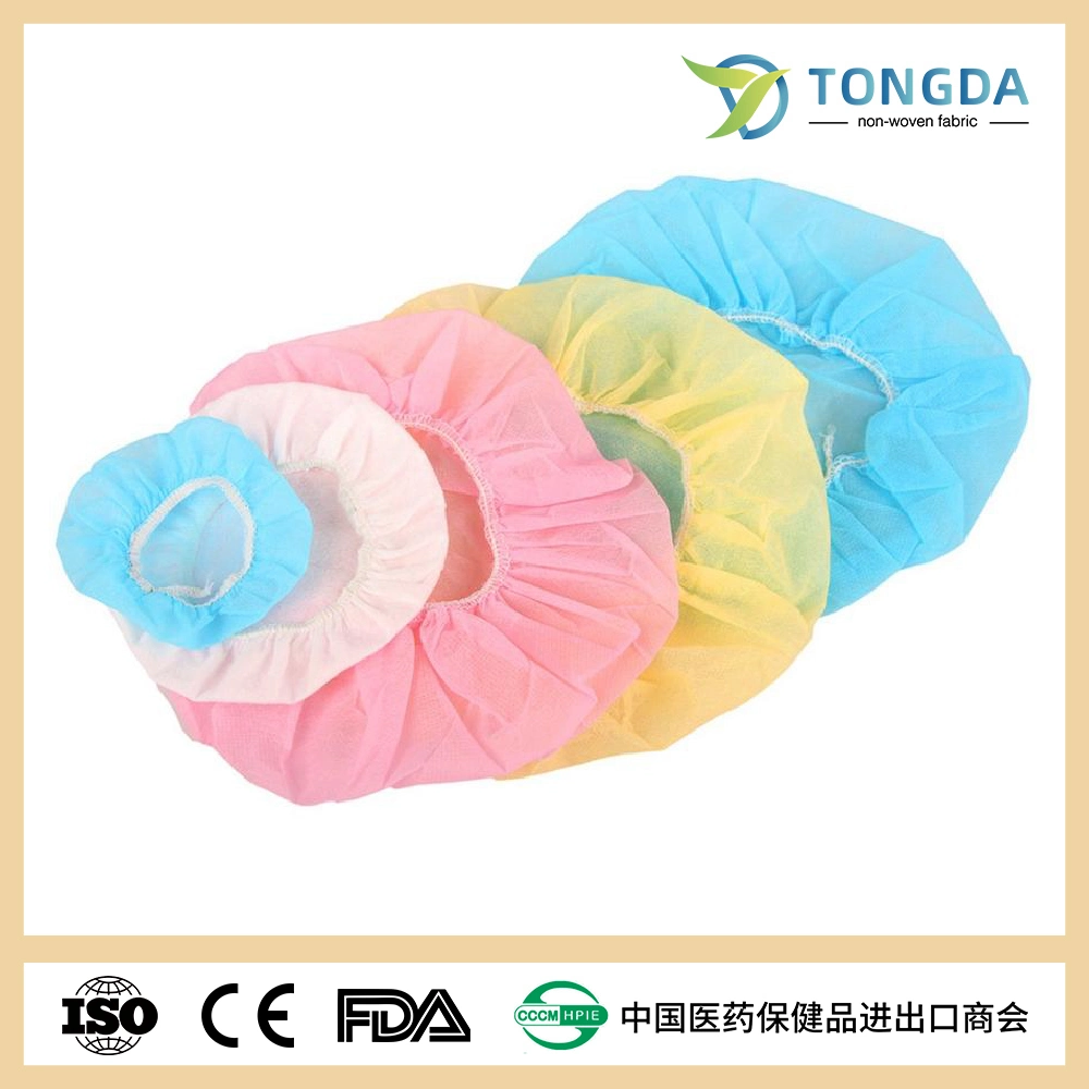 Health Care Factory OEM Customized Sanitary Surgical Nurse Hair Net Disposable PP SMS Bouffant Cap