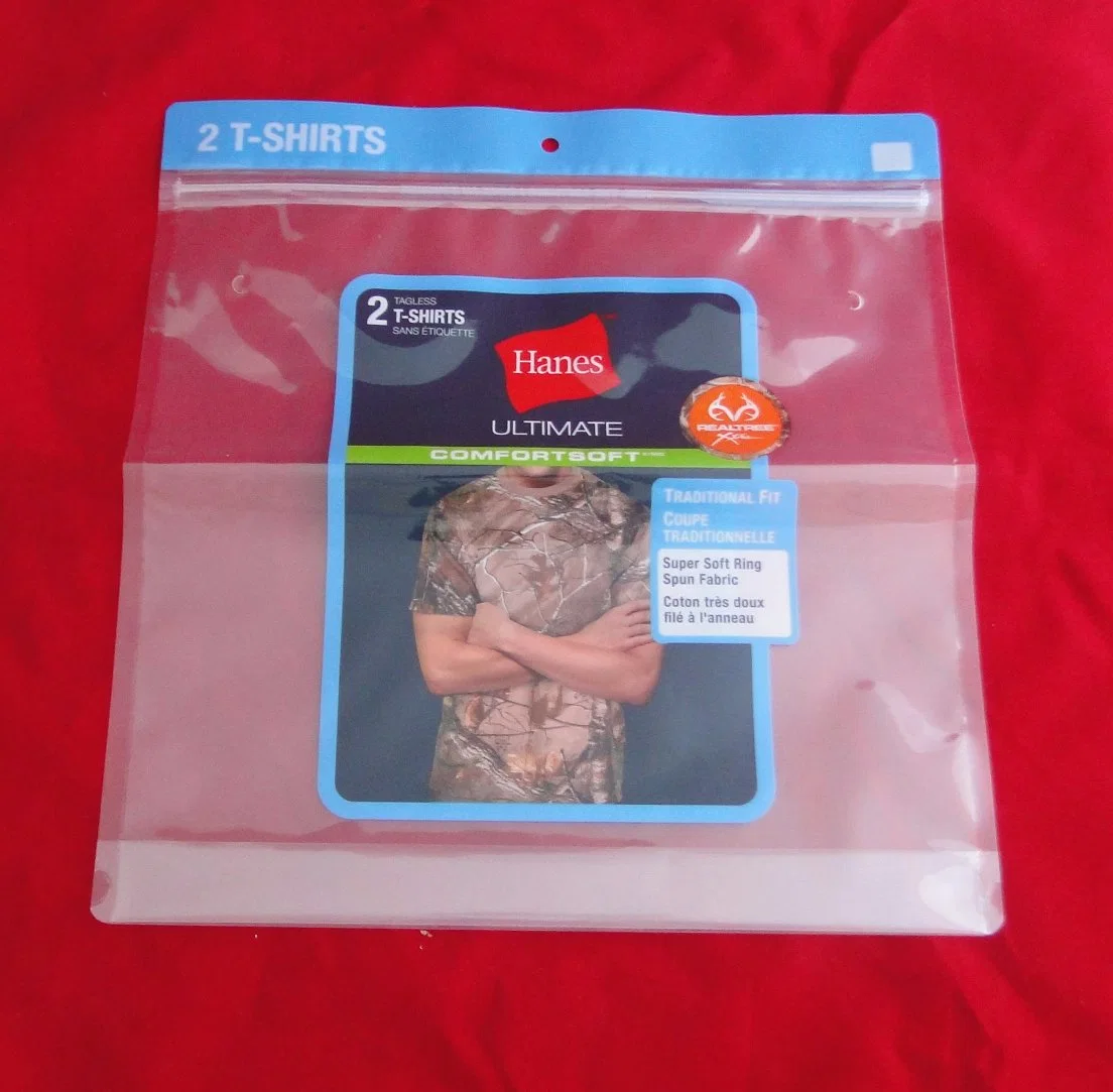 Customized Composite Stand up Printined Ziplock Men Underwear Plastic Packaging Bag