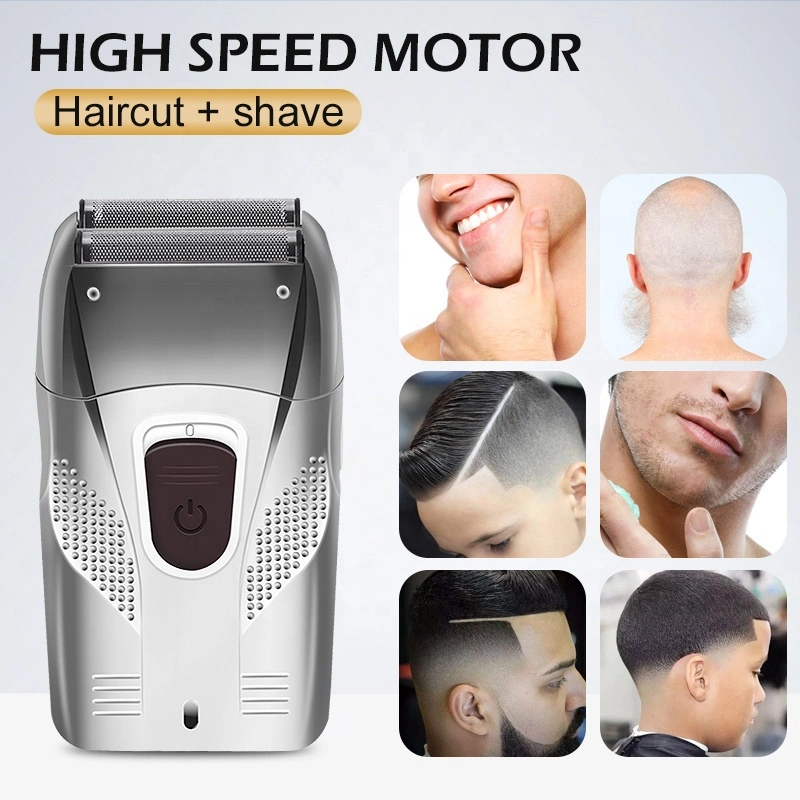 2 in 1 Reciprocating Electronic Razor Men Shaver Haircut Head Shaver Hair Clipper Rechargeable Electric Set USB Barber