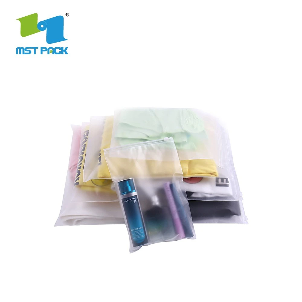 Accept Custom Printed Plastic Zip Lock Bag Packaging Underwear Packaging Clear PVC Ziplock Bag