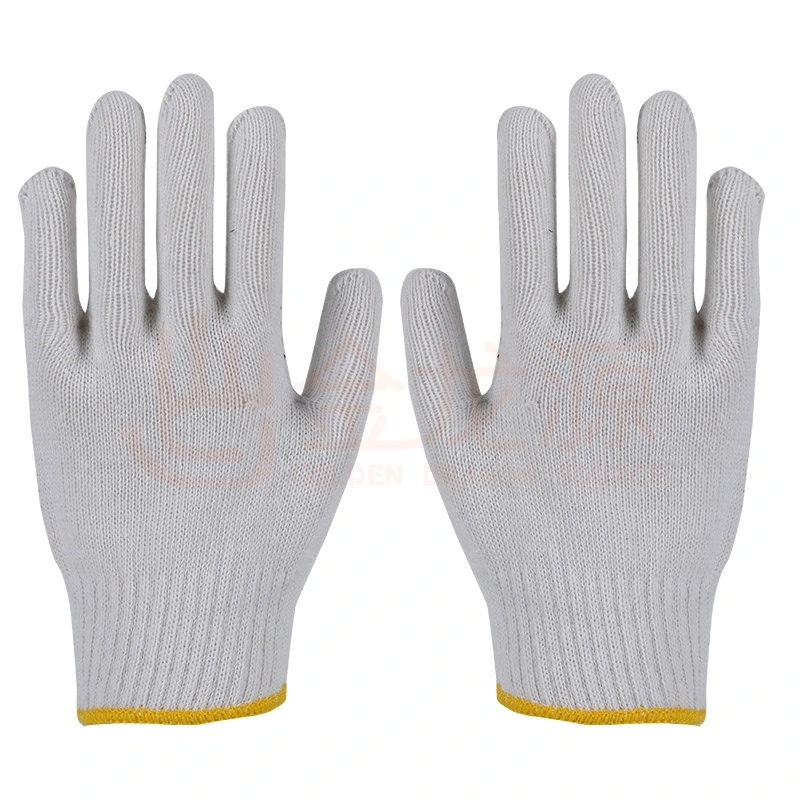 2023 New Single-Side PVC Dots Cotton Yarn Gloves Safety Work Gloves