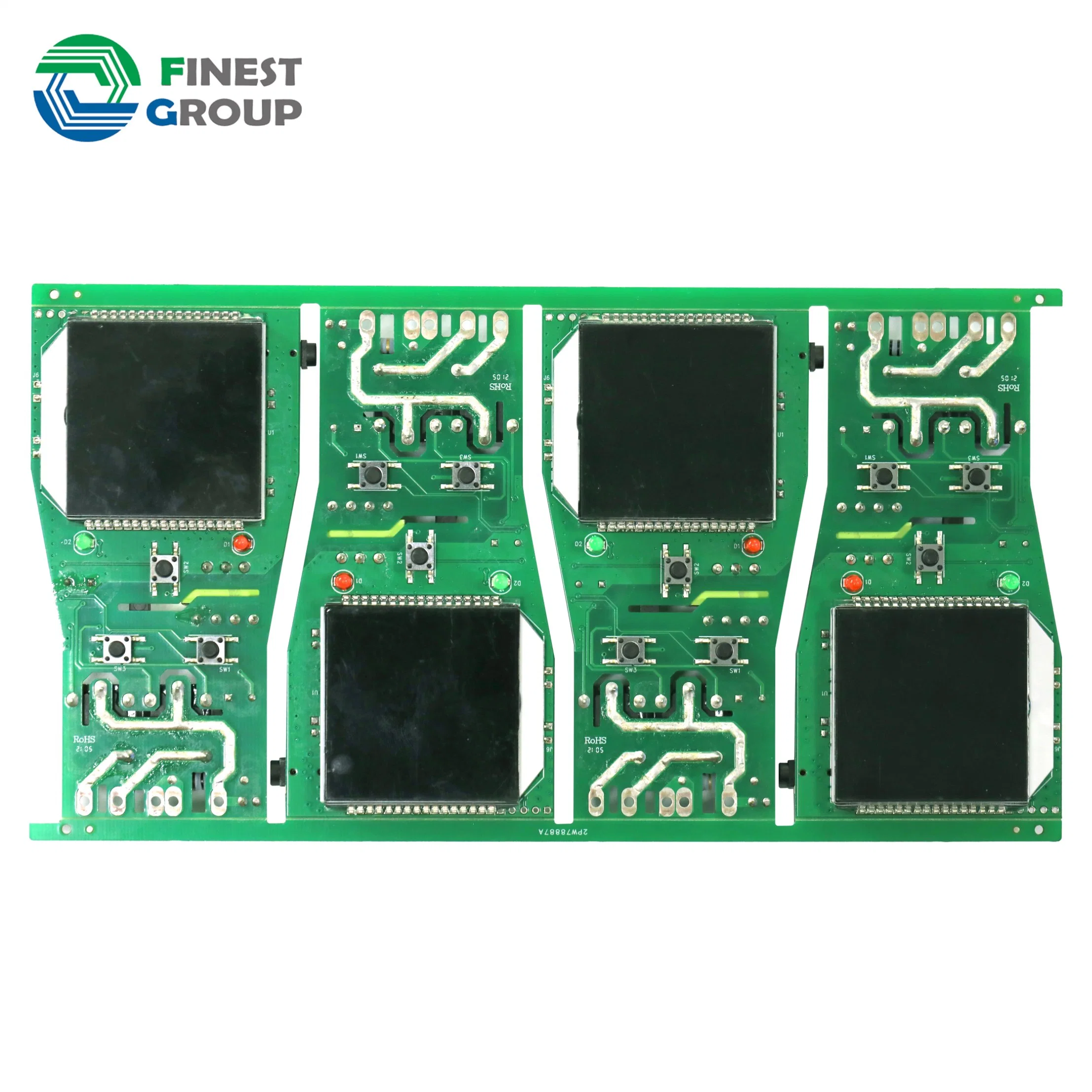 VAPE batería Cargador placa de circuito USB 4 conmutadores Cargador solar Placa PCB de 8 capas conforme a la norma 94V0 RoHS