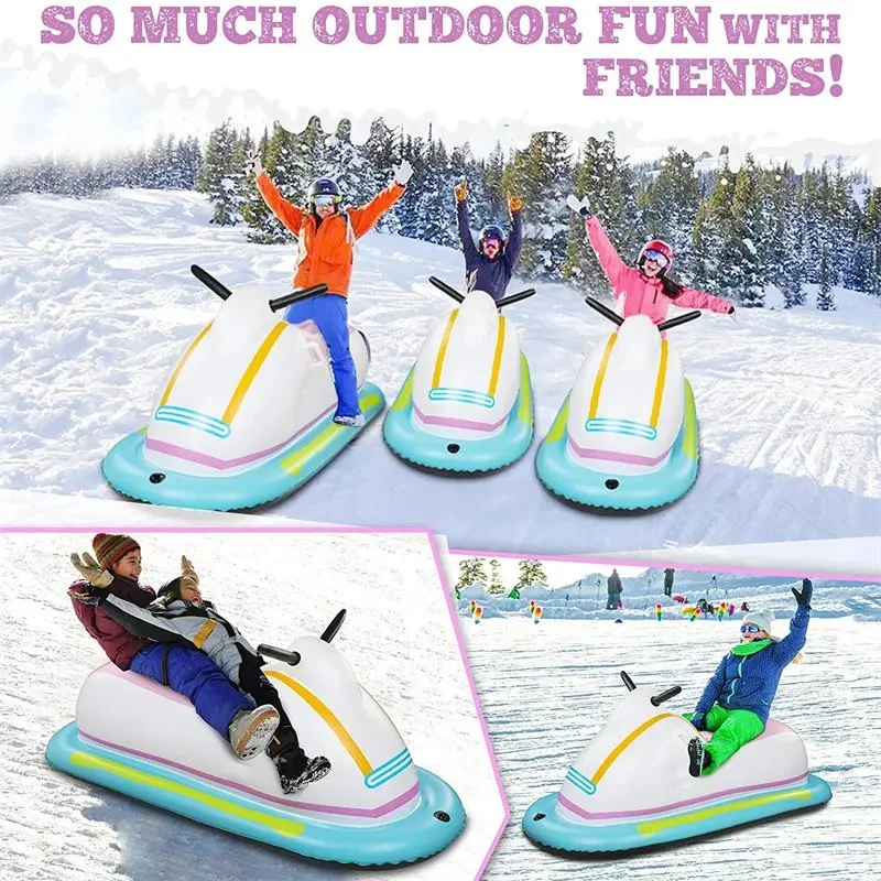 Joyful Inflatable Snow Tube Gift Resistant and Cold Resistant PVC Snow Tube