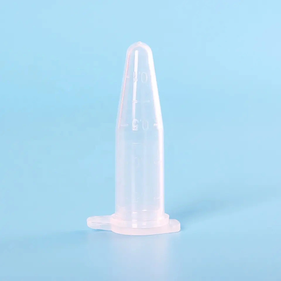 Factory Supply Lab Consumables Universal Transparent Conical Micro Centrifuge Tubes 0.6ml