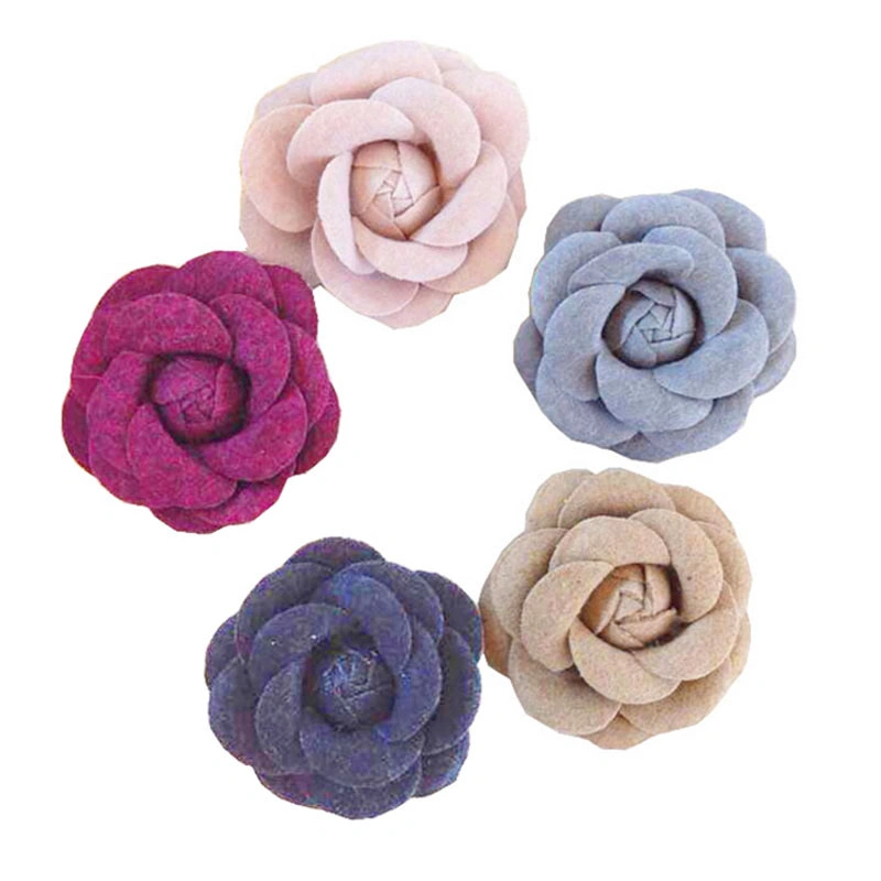 Colorful Chiffon Flowers DIY 5cm Artificial Decorative Handmade Chiffon Fabric Flower for Dresses Clothing