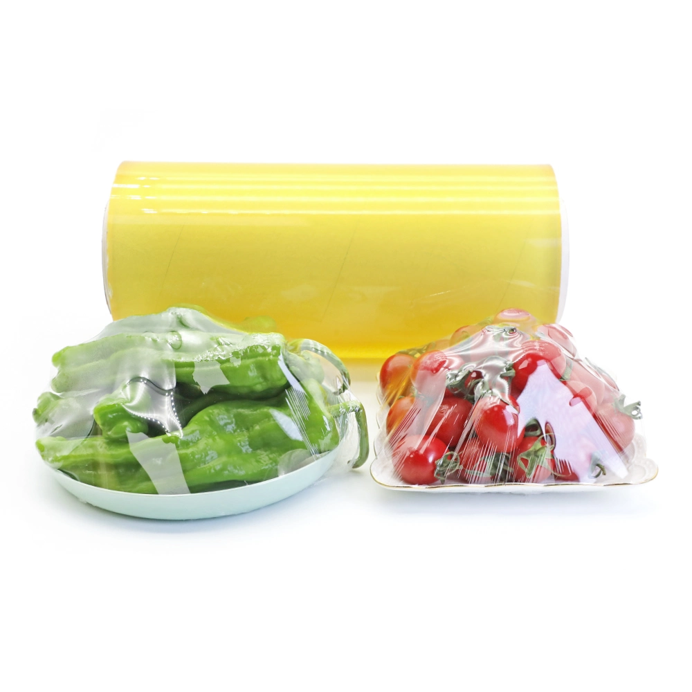 PVC Cling Film Plastic Film Moisture Proof Allowing Refrigerated Products to Remain Visible High Transparency