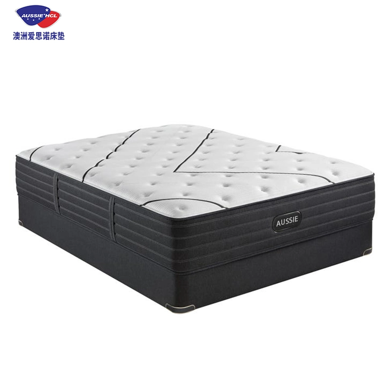 Aussie HCl Meubles de chambre modernes Lit d'hôtel Matelas à ressorts ensachés avec surmatelas Matelas en mousse à mémoire de forme Matelas Queen Bed