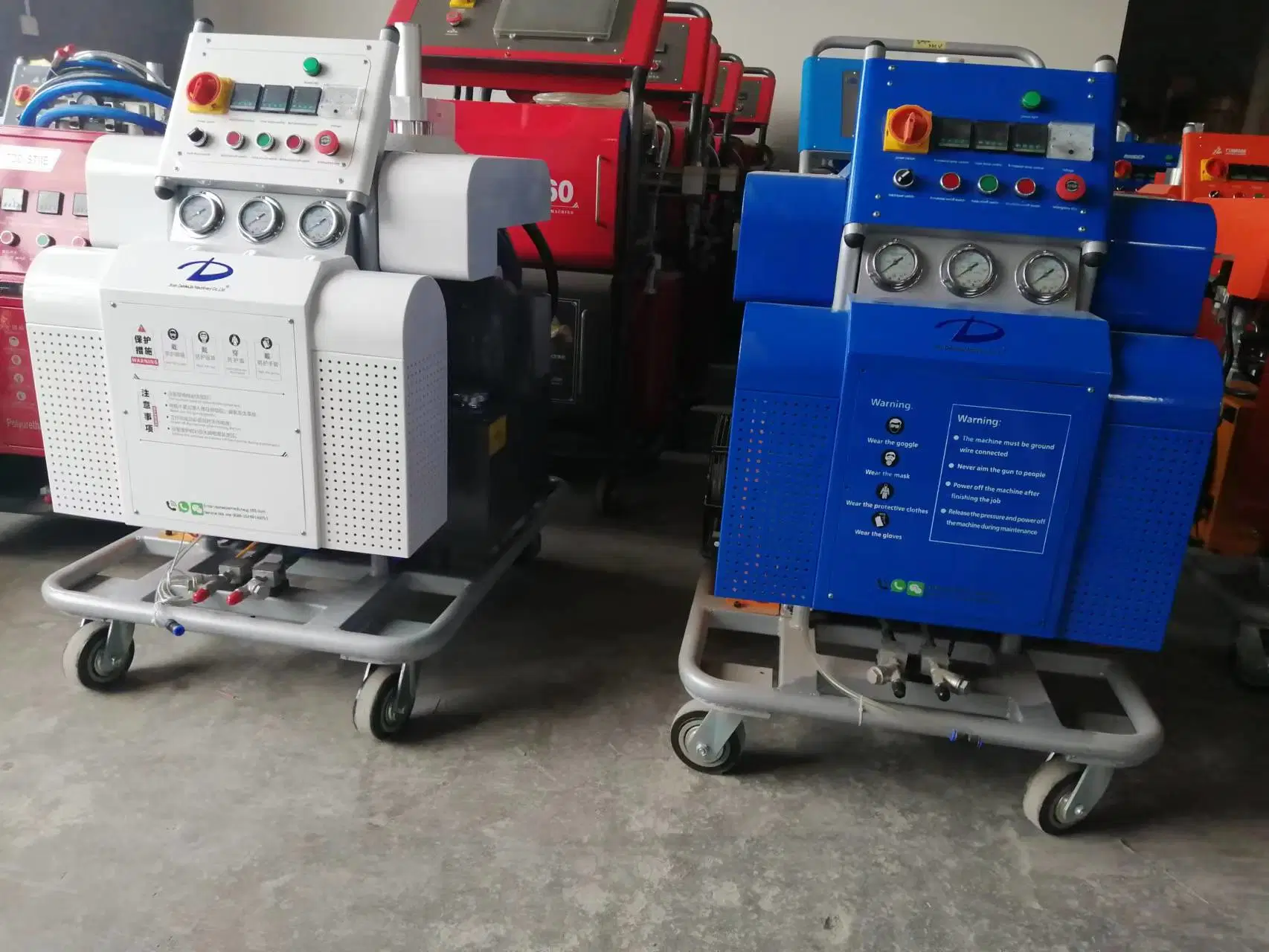 Dmj Hot Sale High Pressure Hydraulic Pneumatic Drive PU Foam Spray Equipment for Insulation