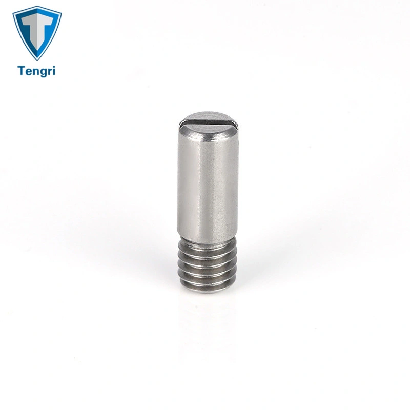 Hot Sale Stainless Steel A2 ISO2342 DIN 427 Slotted Thread Dowel Pin Cylindrical Pin Slotted Round Head Pin