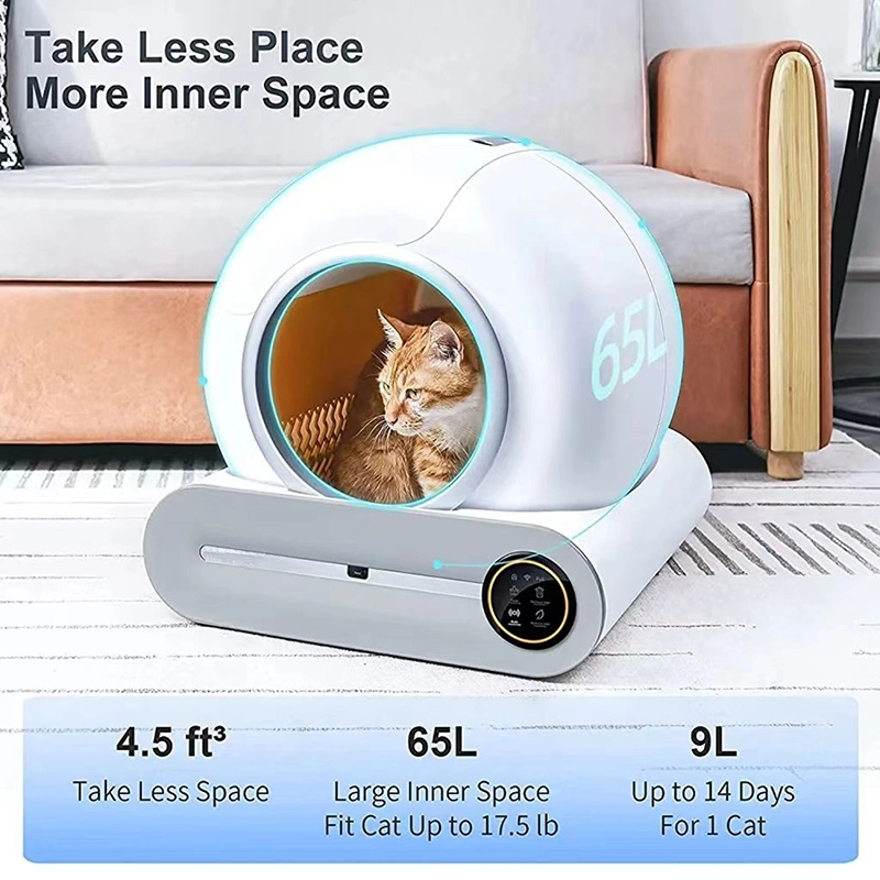 Automatic APP Control Electric Self-Cleaning Cat Litter Box Cat Toilet