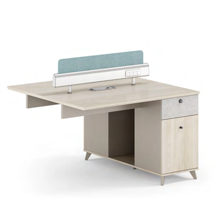 Mobilier moderne poste de travail en bois personnel Bureau Table modulaire 4 sièges Partition