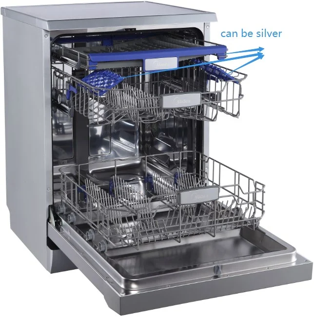 220V 60Hz Automatic Semi Built in 12 / 14 Place Settings Dishwasher Machine