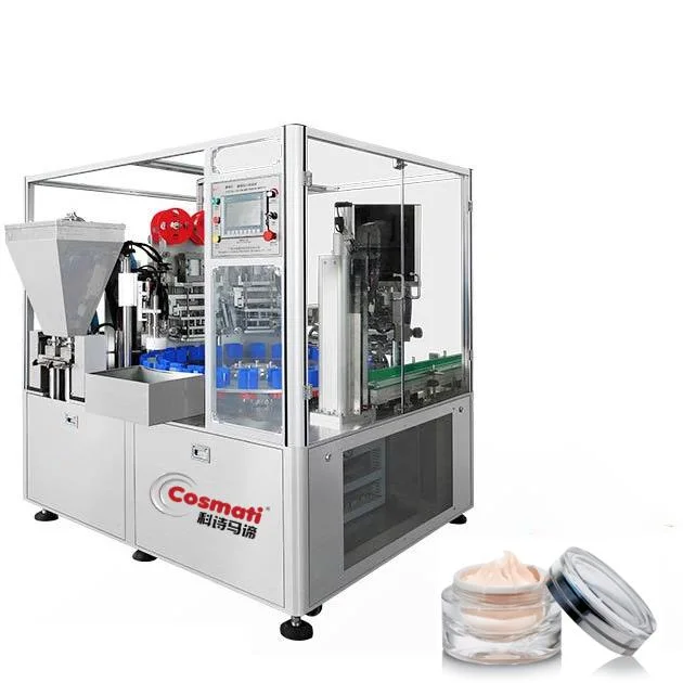 Automatic Cosmetic Bottle Oil Liquid Detergent Filling and Capping Machine