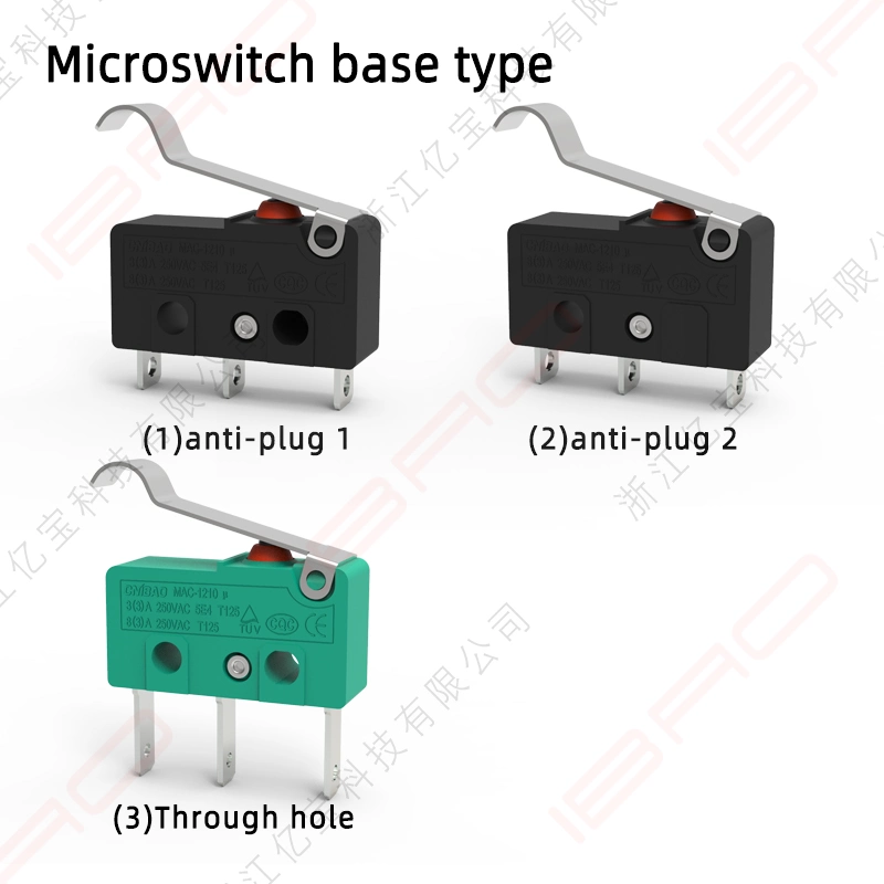 Micro Switch selado Fornecedor Chinês à prova de pó IP60 botão de pressão Interruptor 8A Micro-interruptor do redutor