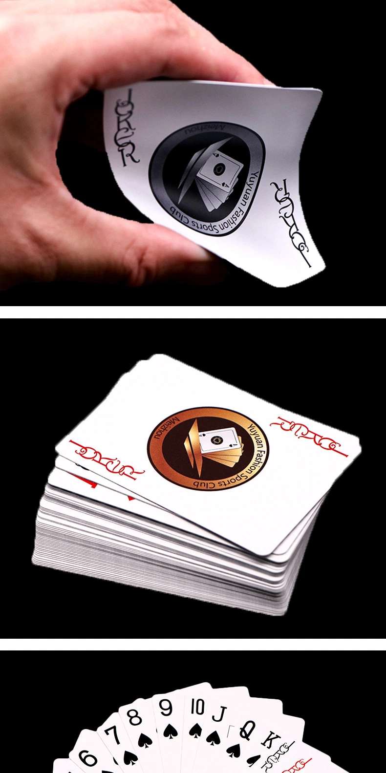 O Poker noite PRO à prova de profissionais jogando cartas 100% Plastic texas holdem Poker Cards 54PCS por baralho incluindo 2 Jokers Super Casino Quality