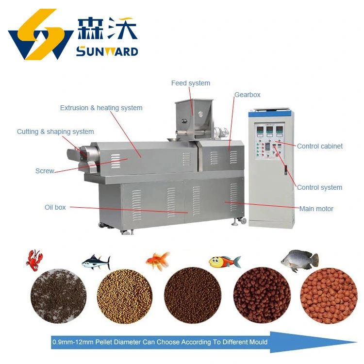 China Manufacturer High-Quality Fish Feed Making Machine Big Extrusion 2-5ton/H for Fish Feed and Animal Feed