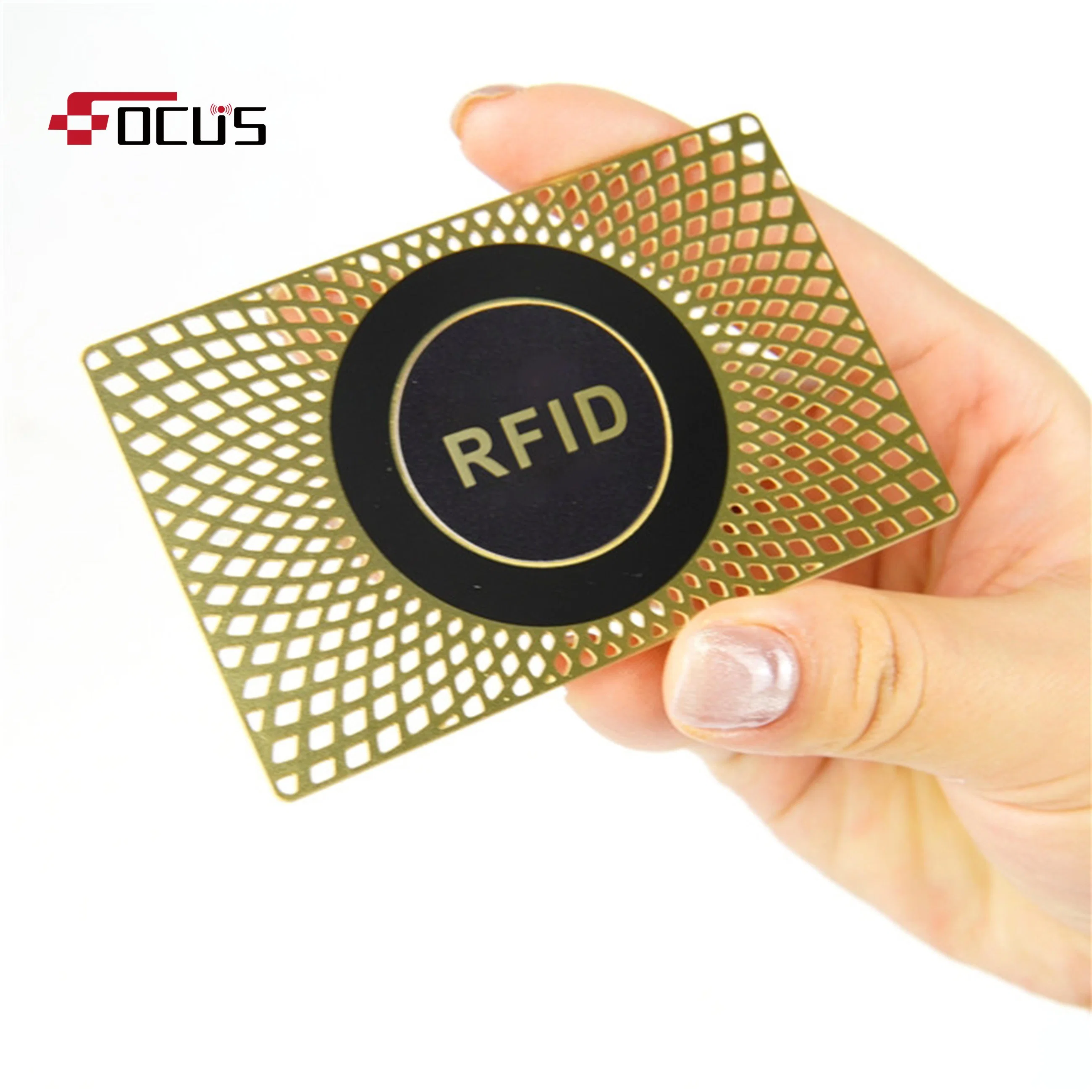 Hohle Handwerk Metall Material RFID Geschenkkarte Kunststoff Smart ID IC-Karten