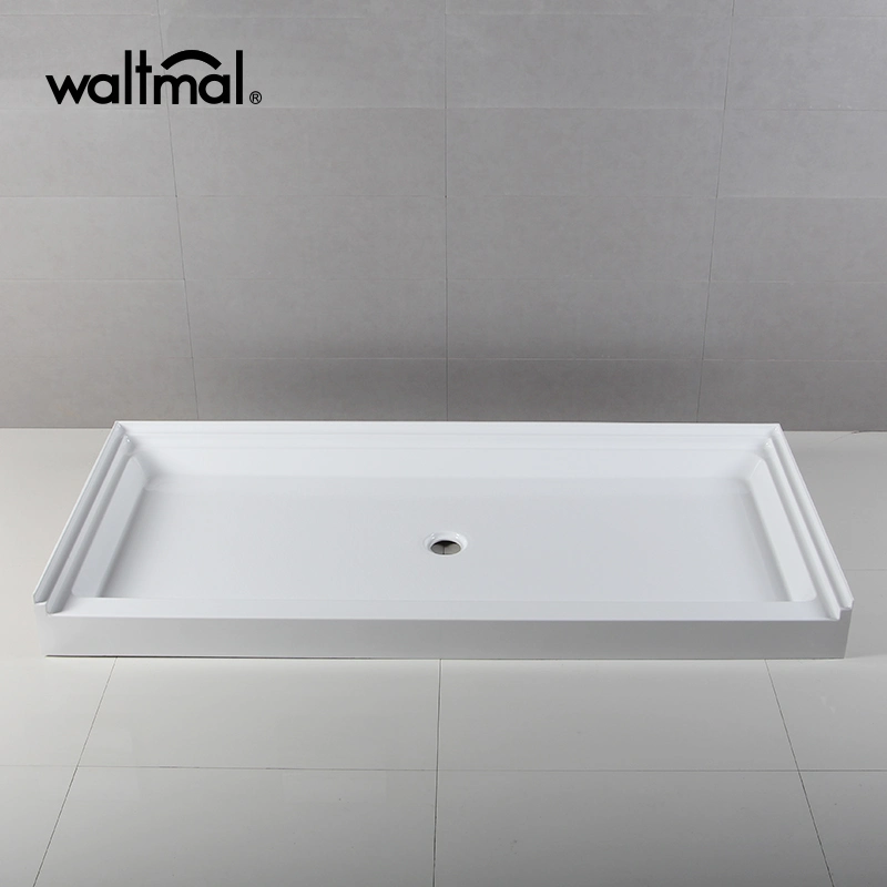 7836 Big Size Bathroom Single Threshold Acrylic Shower Tray