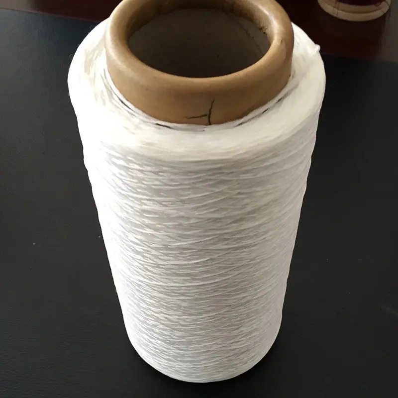 Grs AA Grade 150/48 POY Nim White/Black Ring Spun 300d Polyester Flame Retardant Recycled Yarn for Home Textile