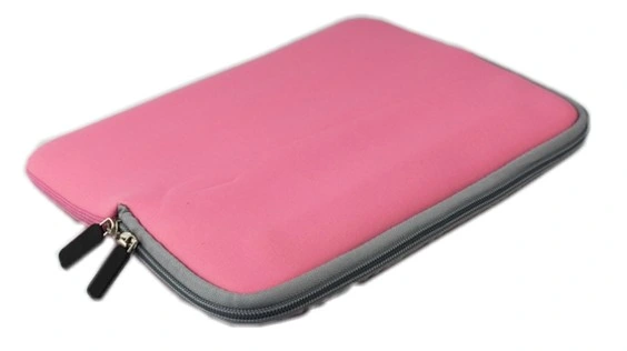 Pink Neoprene Computer Bag Sleeve Cover with Pocket