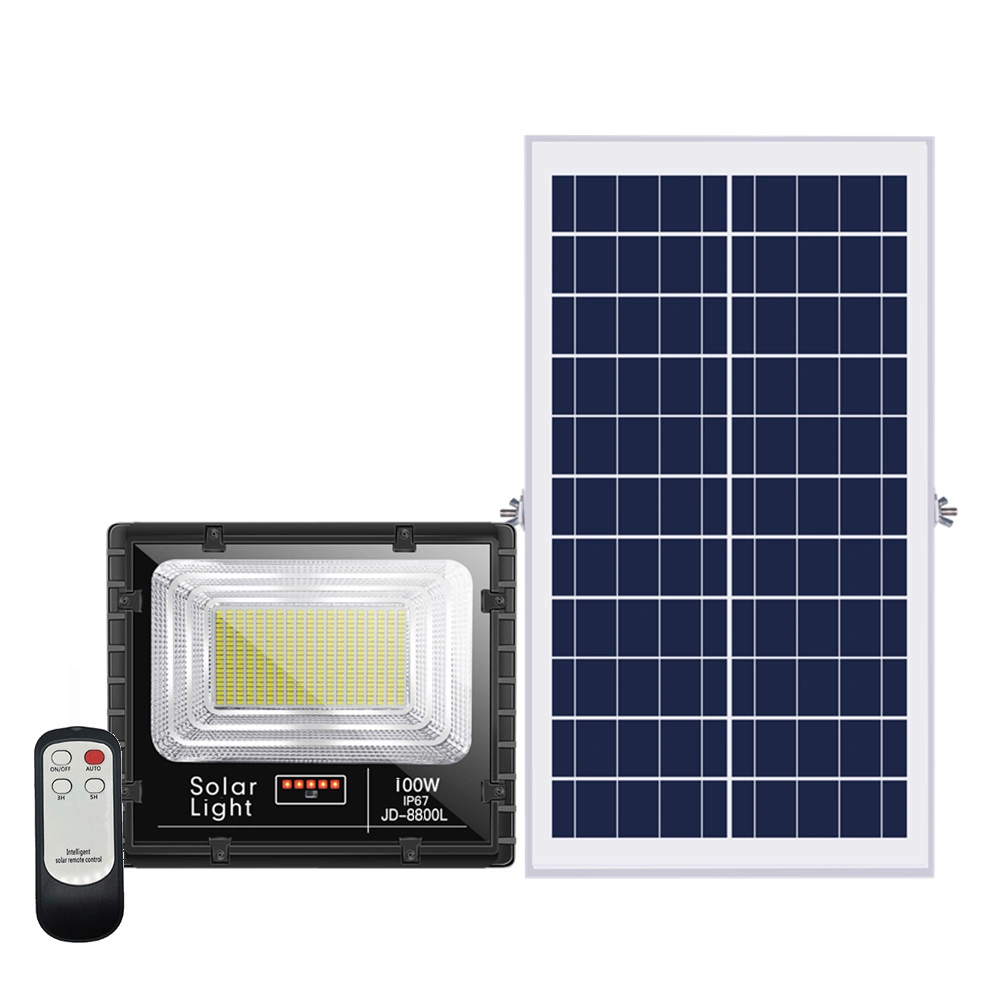 300W Super brillante con protección IP65 Lampara de pared moderna iluminación Proyectores portátiles solares