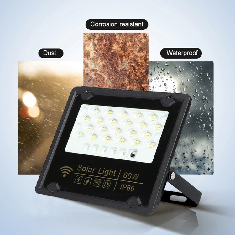 CE RoHS Black Aluminum Garden Waterproof Outdoor IP65 100W 200W 300W LED Solar Flood Light