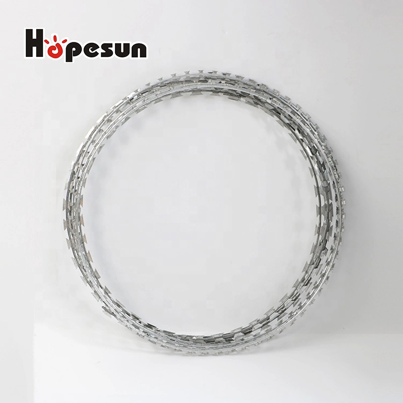 Security Purpose Razor Barbed Wire Hot Galv. Sheet and Hot Glav. Wire