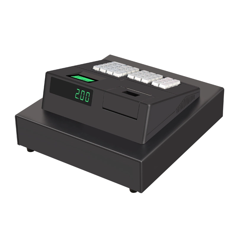 Leistungsstarke Software Kassenverkauf All-in-One POS-Terminal USB/RS232 Desktop-POS-System mit 8-stelliger LED-Kundenanzeige (ECR600)