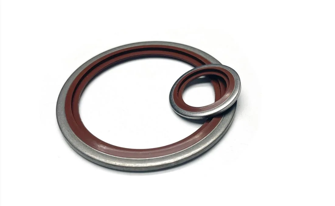 Metal 304 Stainless Steel Corrugated Composite Gasket Rubber Bonded Seal Washer