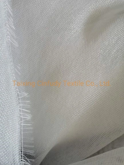 Tela semitransparente de malla, malla de compensación de tela, tela blanca Tela semitransparente textiles 02810