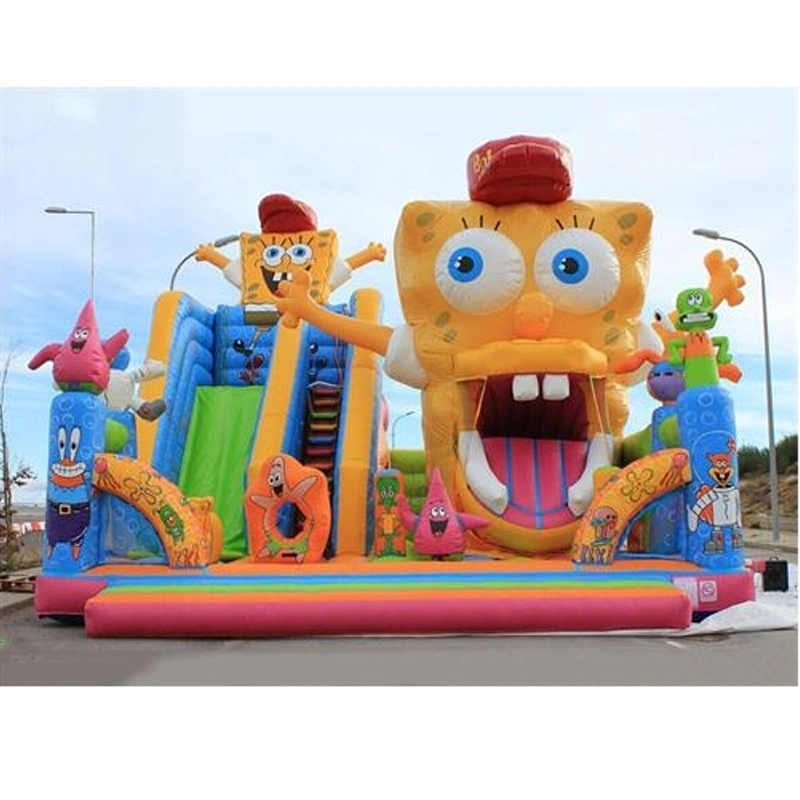 Populares de la casa de rebote esponja castillo hinchable de PVC combinado saltar de nuevo diseño niños tobogán de agua de la boda de rebote comercial castillos inflables hinchables