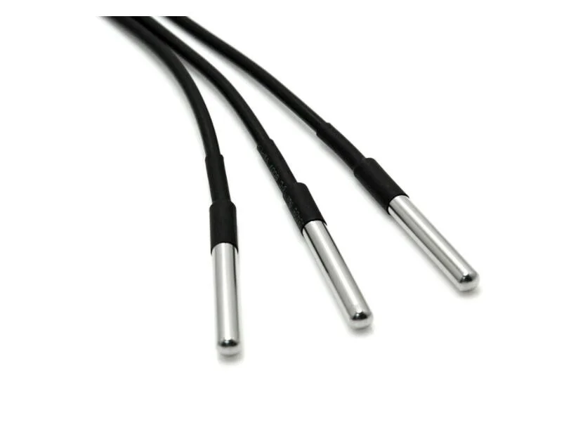 China Manufacturer Electric Components Digital Temp Sensor Ds18b20 Probe with 1m 2m 3m 5m Cable