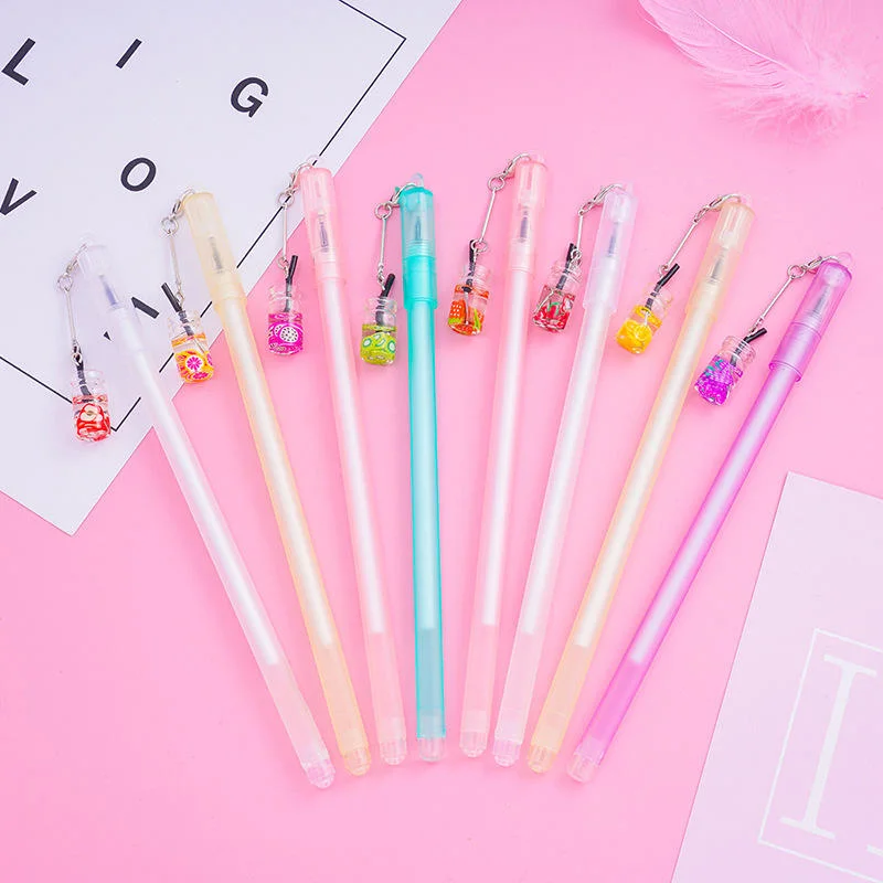 Cute Candy Kawaii Korean Fruit Pendant Plastic School Student Gel Pens