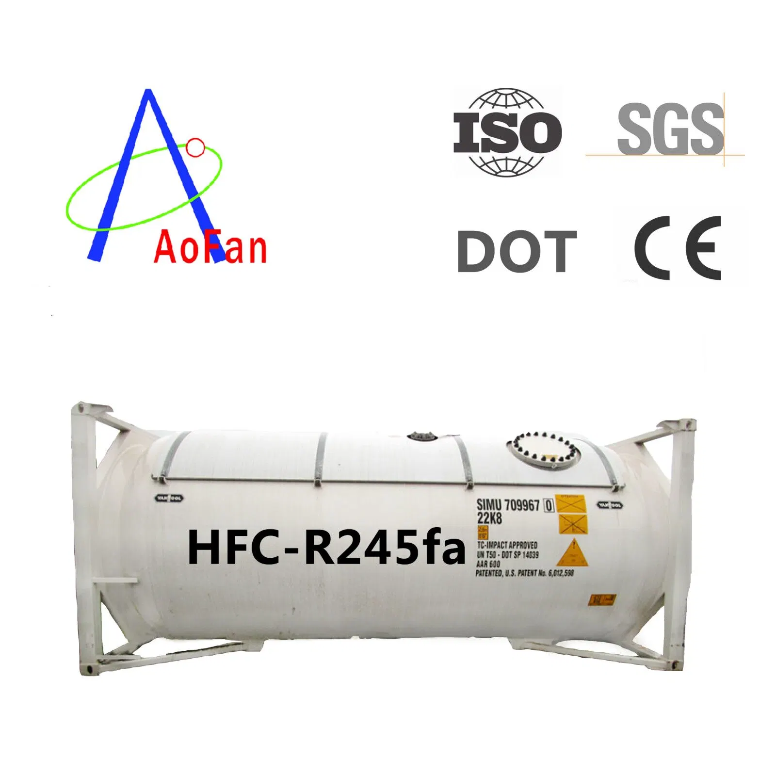 La fábrica de refrigerante utiliza espuma de industrias correspondiente cilindro de gas comprimido Storage R-245fa