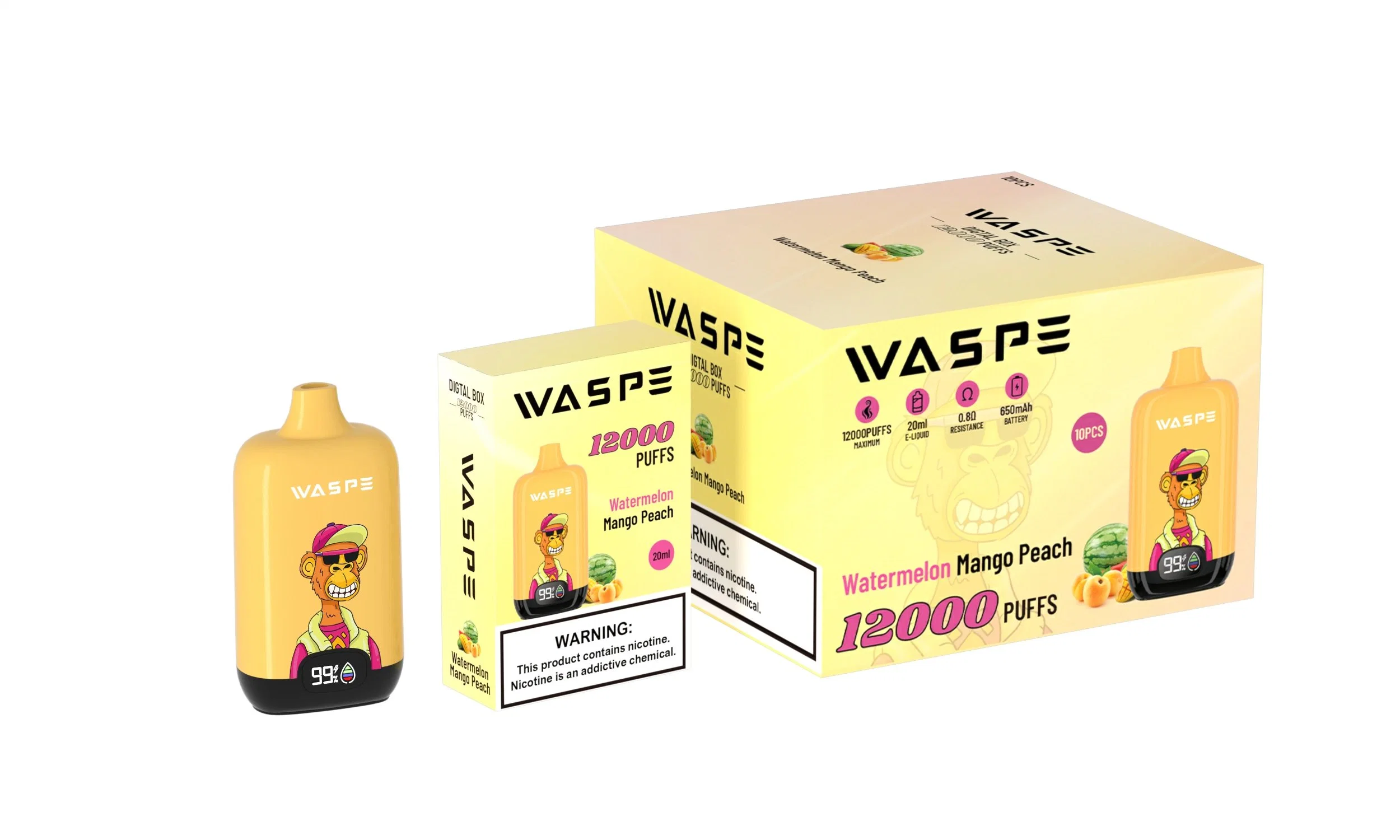 Waspe 12000 Puffs Venta caliente Zbuod 12K vuse Go Mini Kit Hexa Elektronik Sigara Mula Xvape cartucho Atomizer VAPE desechable