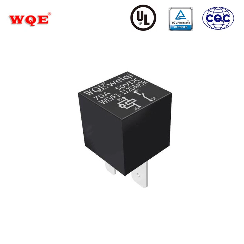 Cover with Plastic Bracket Power Auto Relay Factory 12V 24V 70A 4pin Rele for Car Wlvf1