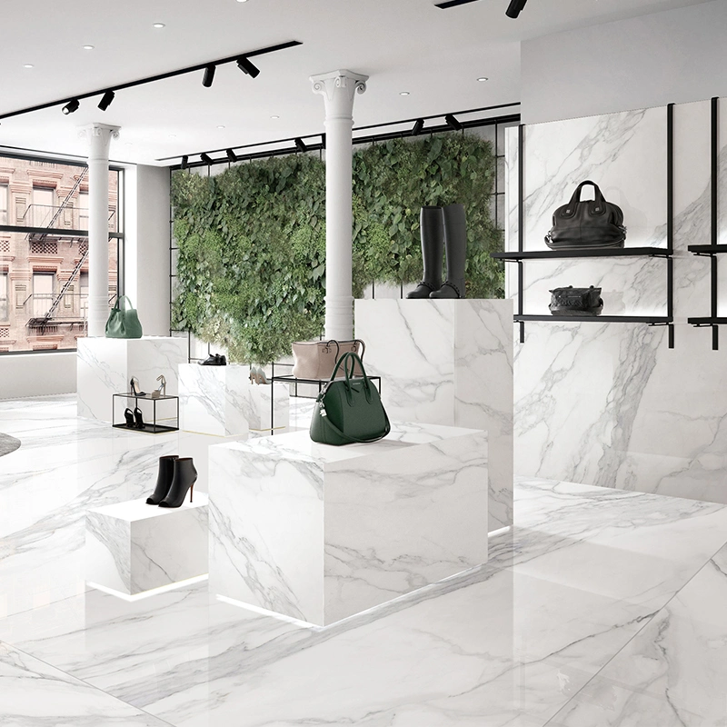 Sinterstein Italienisch Bianco Satuario Slab natürliche Oberfläche für Wand Panel Badezimmer Wand Stein Arbeitsplatte Kosmetikbereich
