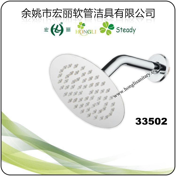 33511 Stainless Steel Shower Head with Stainless Steel Arm