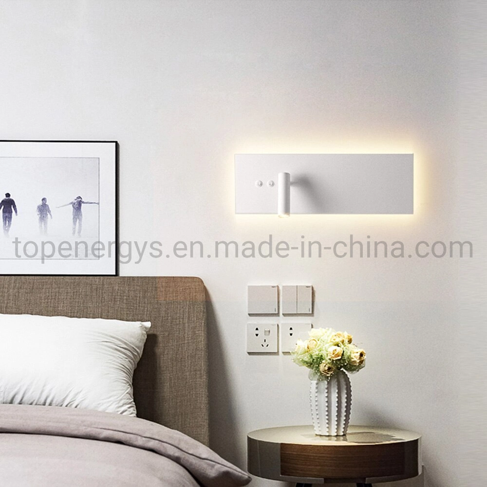 Dormitorio de la luz de Leds aplique de pared AC 100-240V 2W Chip CREE 6W 2835SMD luz retroiluminadas moderna habitación Loft de iluminación LED de luz