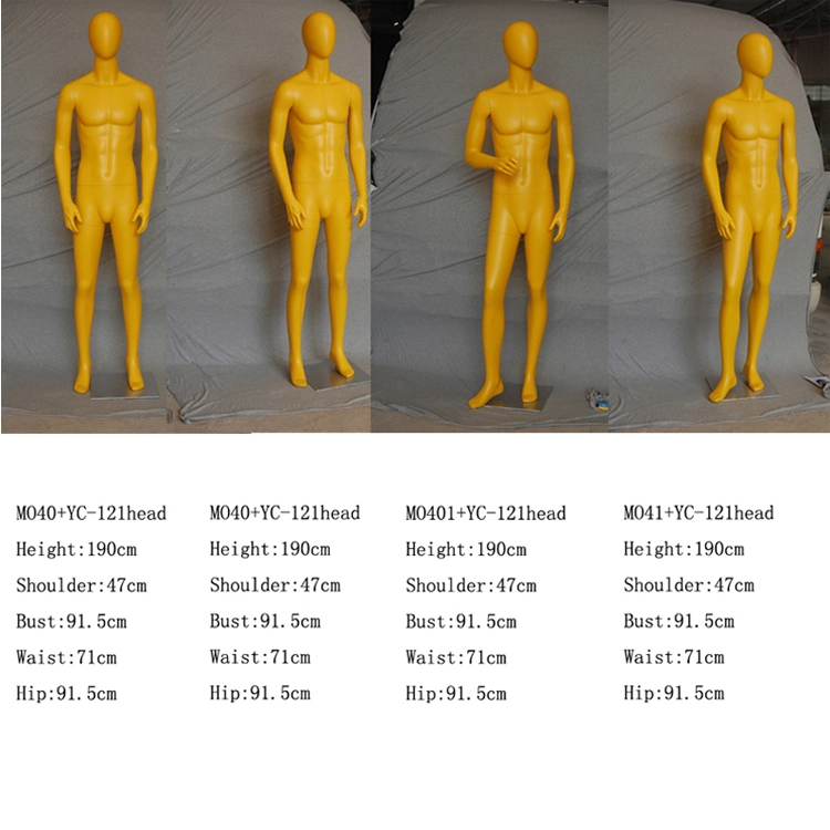 Matte Surface Adjustable Full Body Male Mannequin for Clothes Display