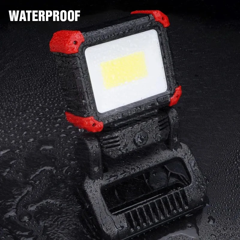 750lm Ultrabright COB Camping Portable Clamp Work Light for Phone Charging