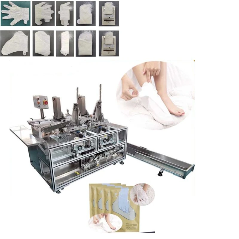 Foot Mask Socks Hand Mask Gloves Folding Sealing Packing Machine