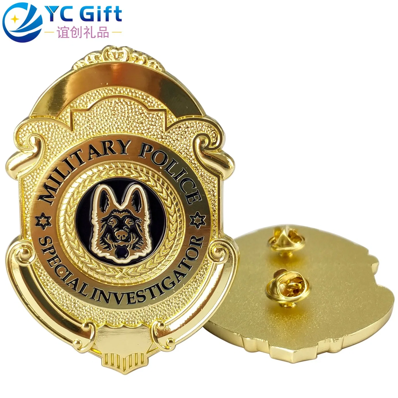 Factory Custom School Army Uniform Enamel Metal Crafts Badges Brooch Personalized 3D Emblem Award Military Army Us Police Lapel Pins