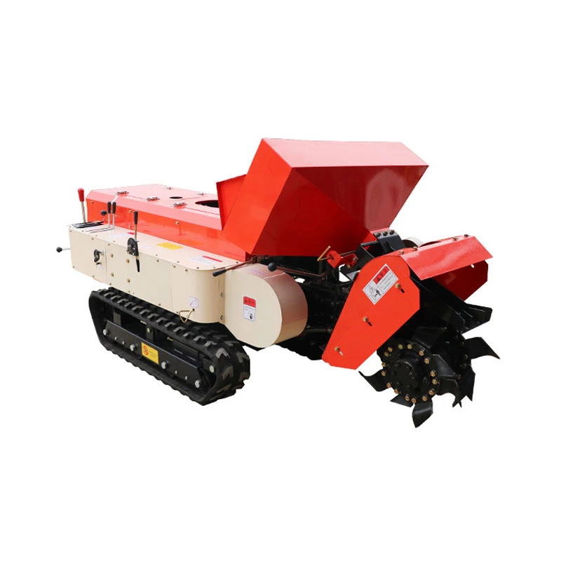 Crawler Agricultural Orchard Multi-Function Ditching Weeding Machine Diesel Fertilizer Weeding Tiller