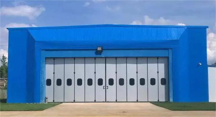 Automatic Wind Resistance Industrial Fast Door Thermal Insulation Fire Protection Industrial Electric Folding Door