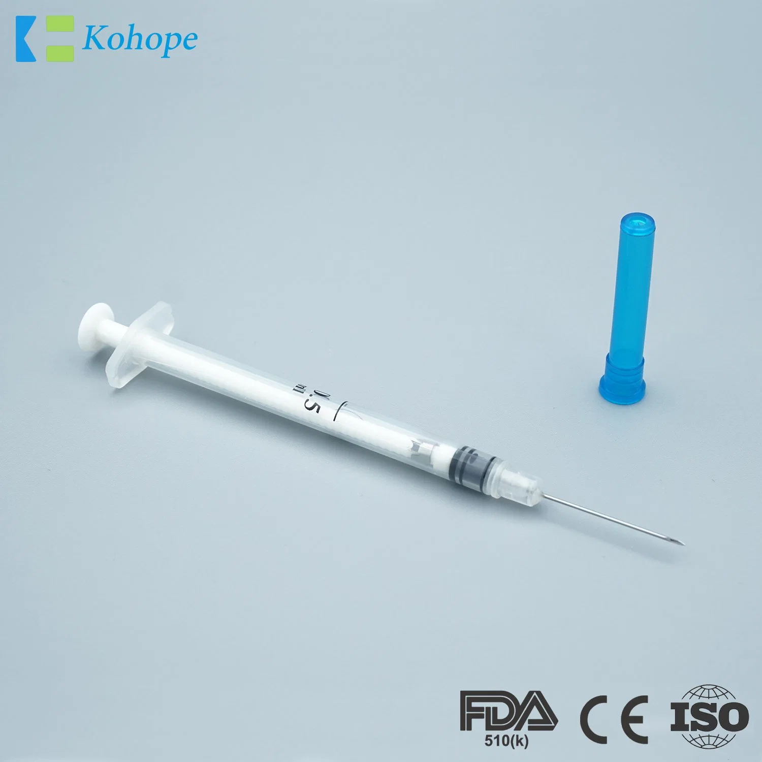 Medical Disposable 0.5ml 1ml Sterile Auto Disable Syringe with Needle