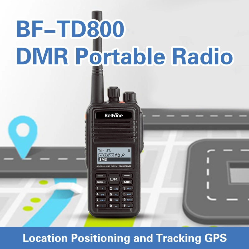 Bf- Td800 Rough and Compact Two Way Radio and with IP67 for Dust & Water Protection Walkie Talki Supporting Multi-Sites Roaming